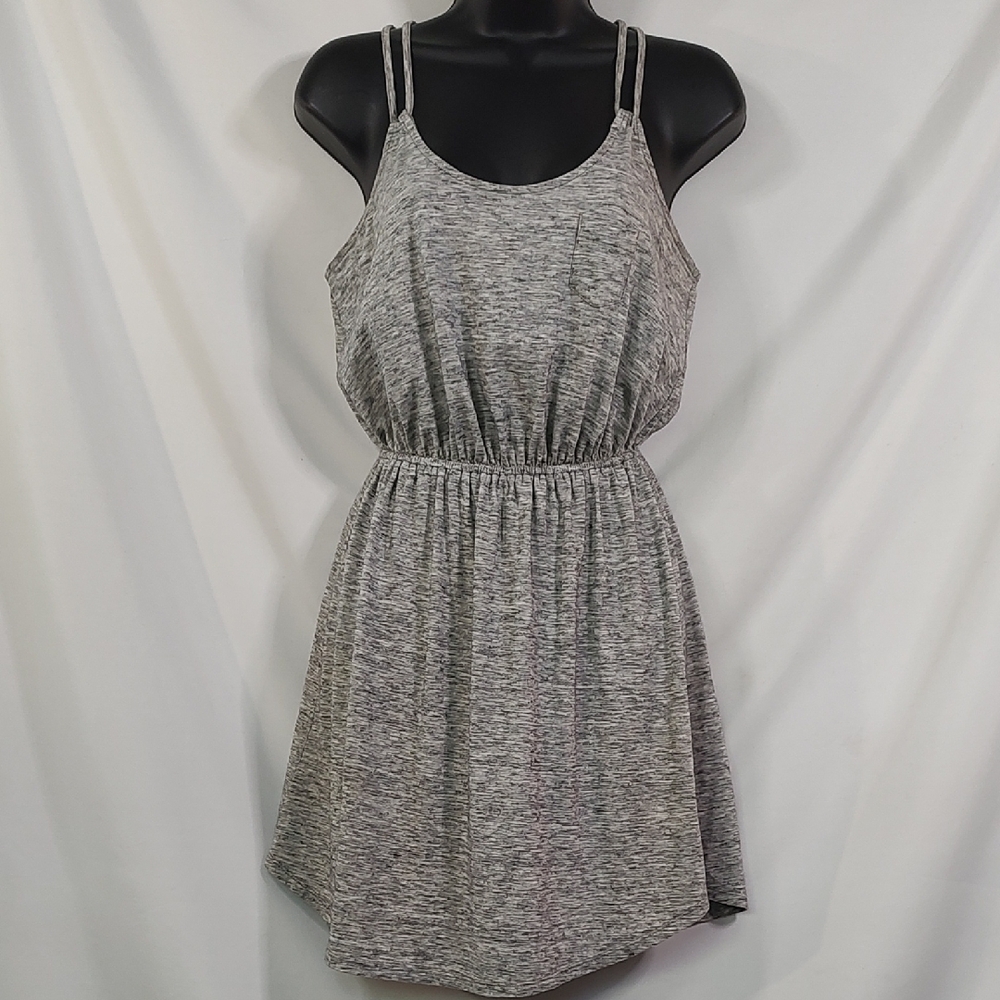 Express Gray Spaghetti Strap Sundress Mini